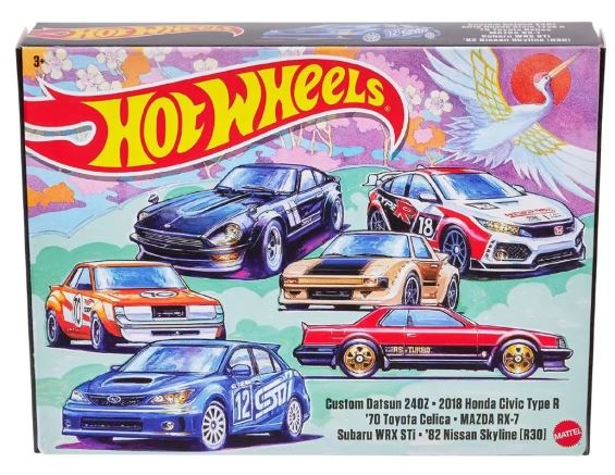 HOT WHEELS JAPANESE CAR CULTURE 6 PACK - Toyworld Frankston