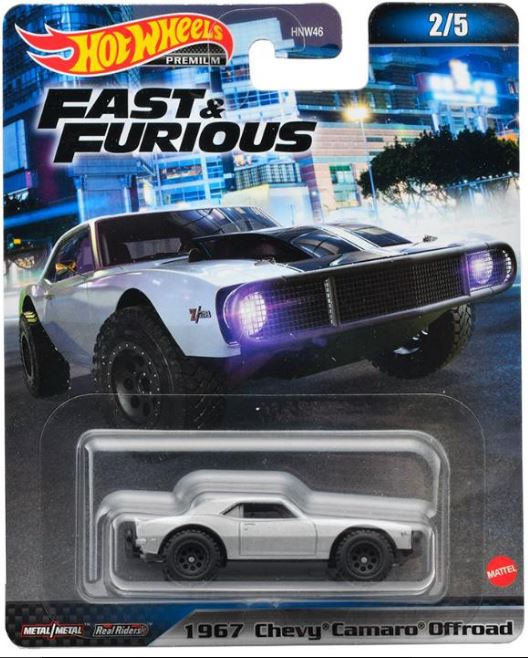 HOTWHEELS PREMIUM FAST & FURIOUS 1967 CHEVY CAMARO OFFROAD - Toyworld Frankston