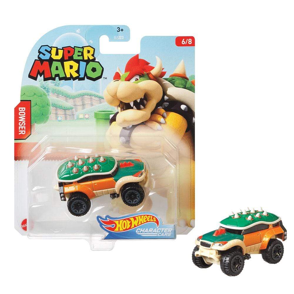 HOT WHEELS GAMING CHARACTER CAR ASSORTED BOWSER - Toyworld Frankston