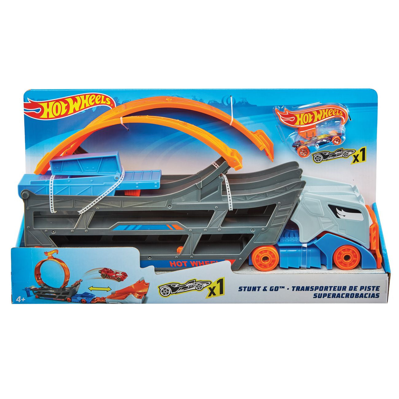 HOT WHEELS STUNT & GO TRANSPORTER - Toyworld Frankston