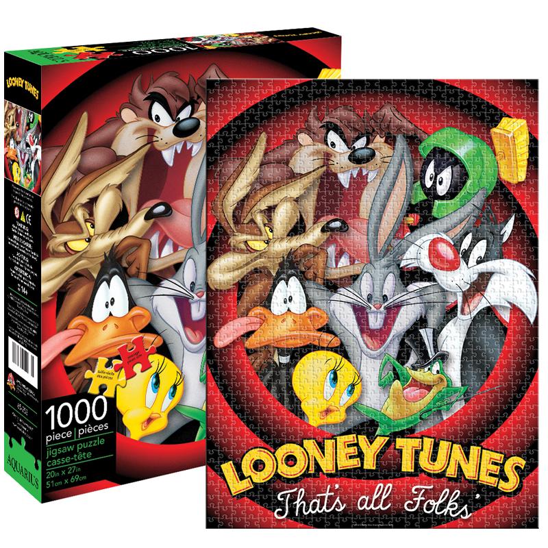 LOONEY TUNES THAT'S ALL FOLKS 1000 PC PUZZLE - Toyworld Frankston