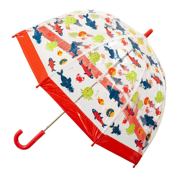 KIDS PVC BIRDCAGE UMBRELLA - FISH