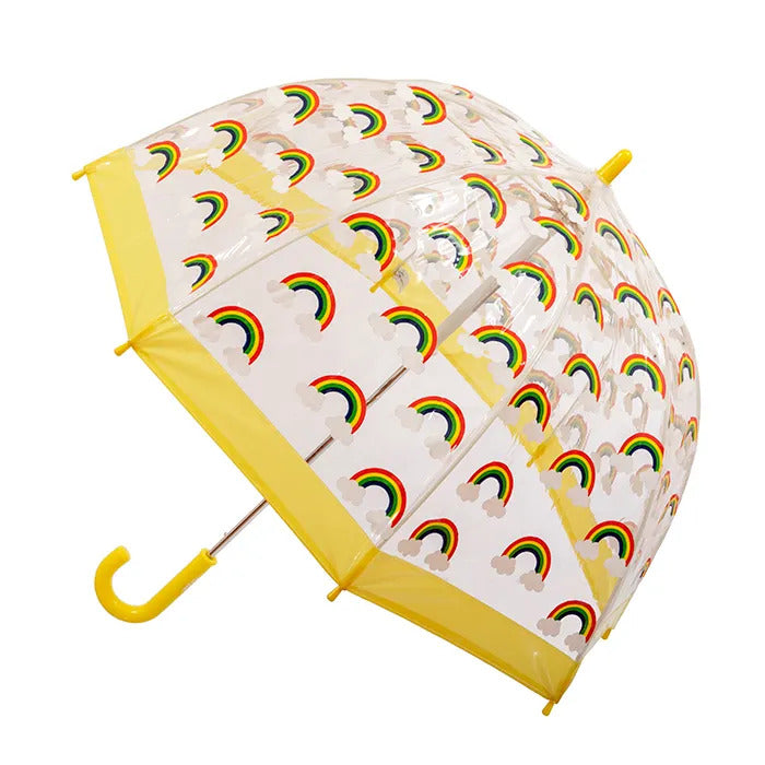 KIDS PVC BIRDCAGE UMBRELLA - RAINBOW - Toyworld Frankston