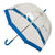 KIDS PVC BIRDCAGE UMBRELLA - BLUE BORDER