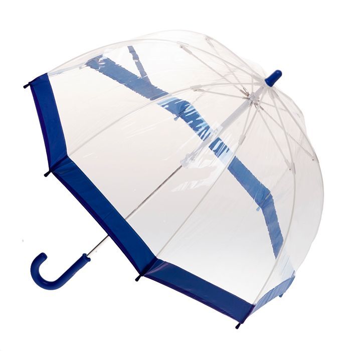 KIDS PVC BIRDCAGE UMBRELLA - NAVY BORDER - Toyworld Frankston