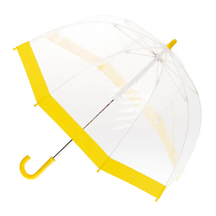 KIDS PVC BIRDCAGE UMBRELLA - YELLOW BORDER - Toyworld Frankston