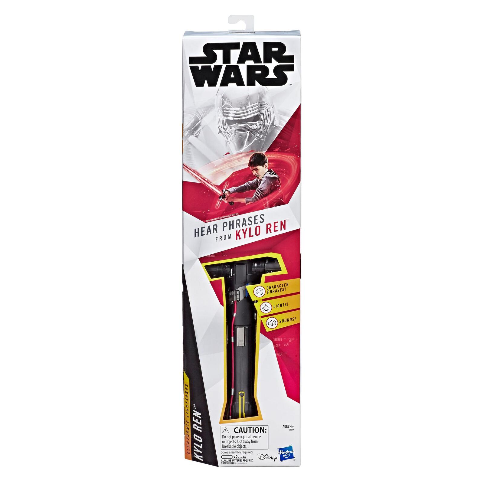 STAR WARS ELECTRONIC KYLO REN ELECTRONIC RED LIGHTSABER - Toyworld Frankston