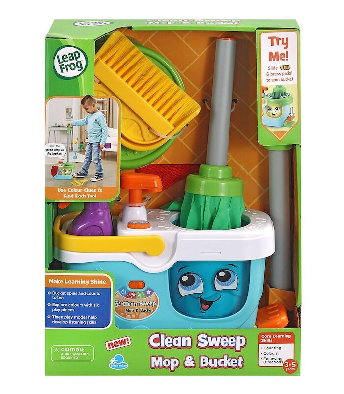 LEAPFROG CLEAN SWEEP MOP & BUCKET - Toyworld Frankston