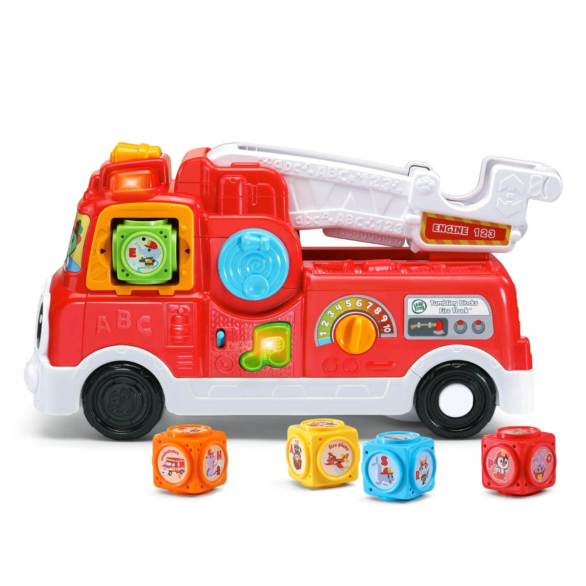 LEAP FROG TUMBLING BLOCKS FIRE ENGINE - Toyworld Frankston