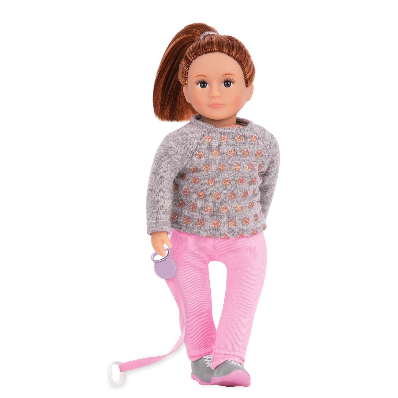 LORI 6IN DOG WALKER DOLL ROSALIND - Toyworld Frankston