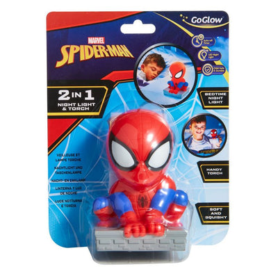 GO GLOW SPIDERMAN 2 IN 1 NIGHT AND TORCH - Toyworld Frankston