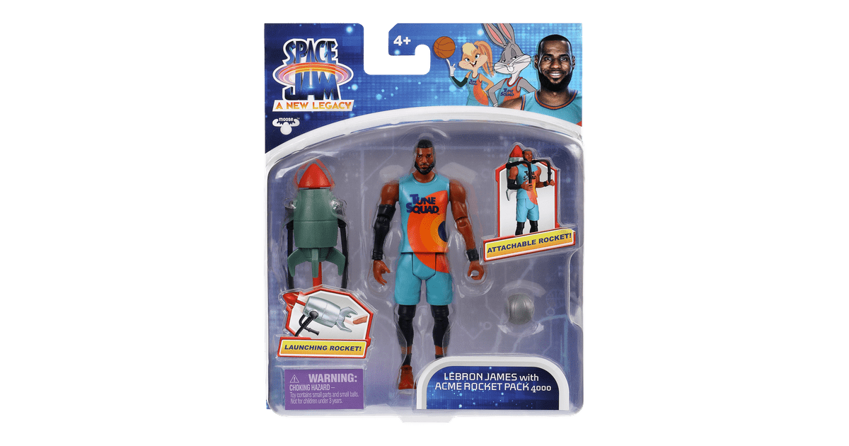 Space Jam: A New Legacy - Lebron James with ACME Rocket Pack 4000 - Toyworld Frankston