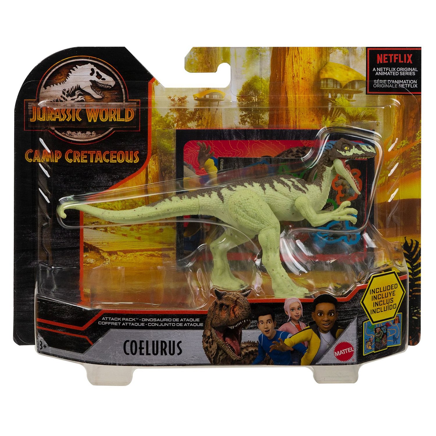 JURASSIC WORLD ATTACK PACK COELURUS - Toyworld Frankston