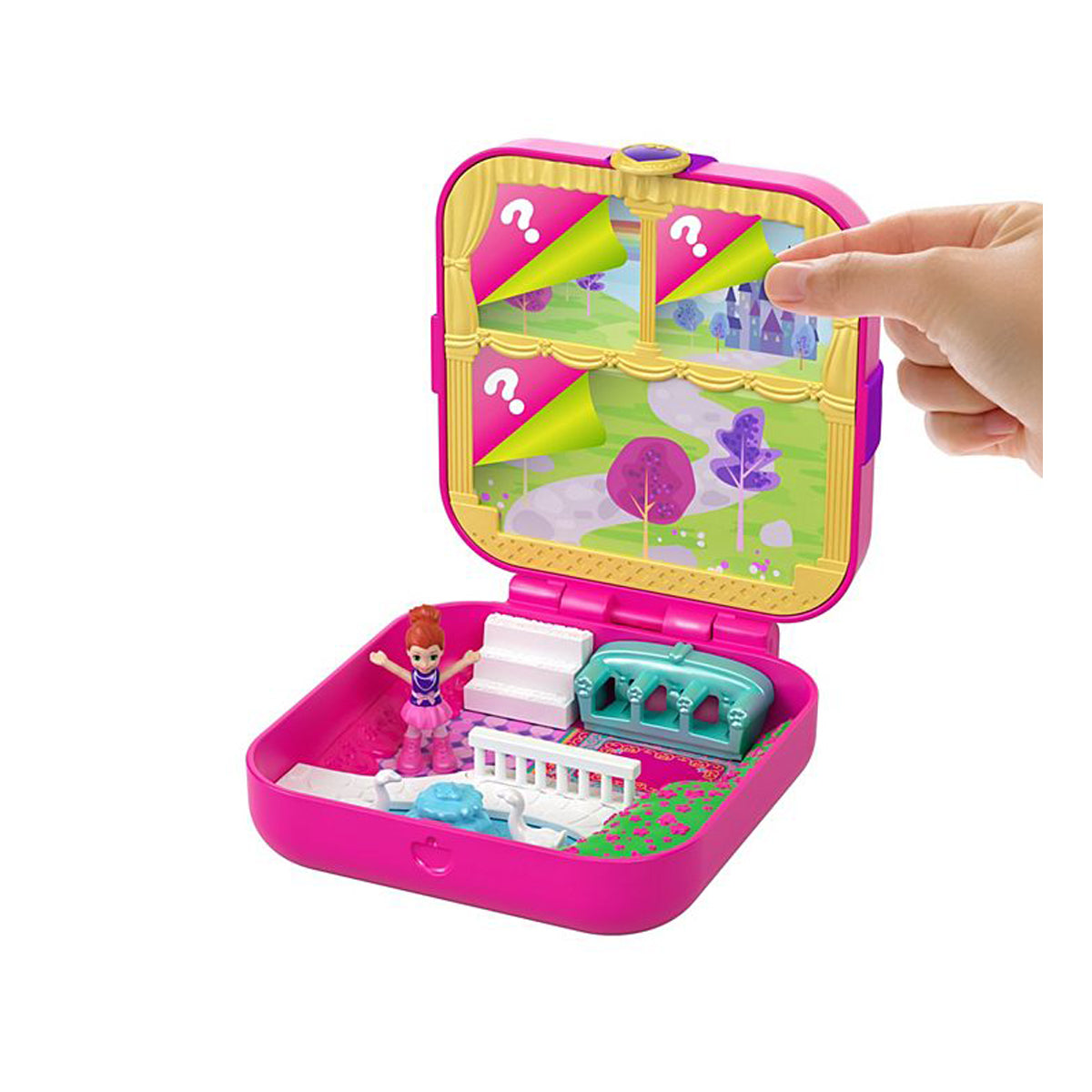POLLY POCKET HIDDEN HIDEOUTS - LIL' PRINCESS PAD - Toyworld Frankston