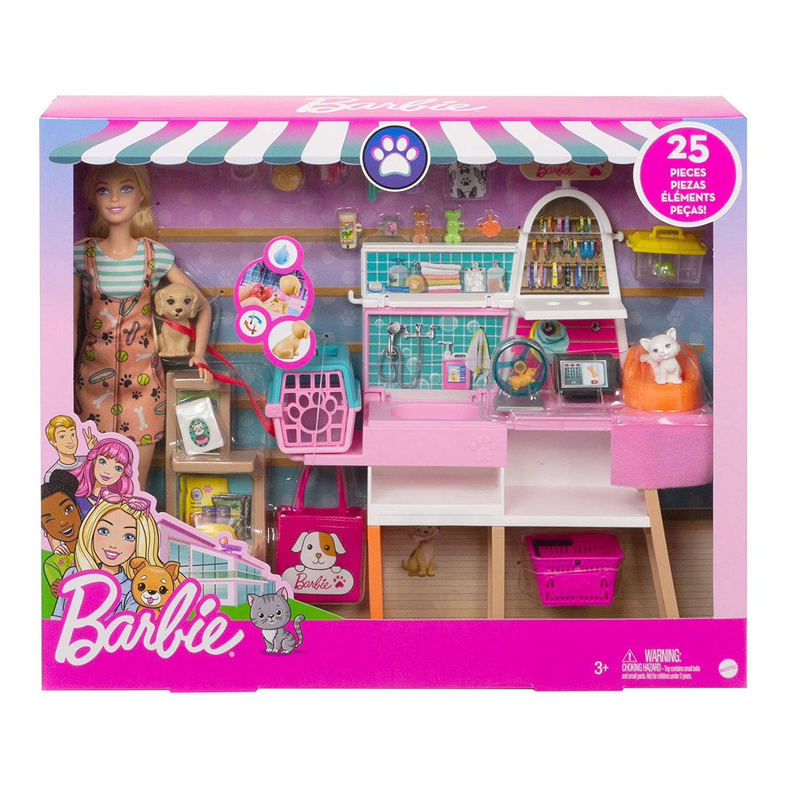 Barbie Doll and Pet Boutique Playset - Toyworld Frankston
