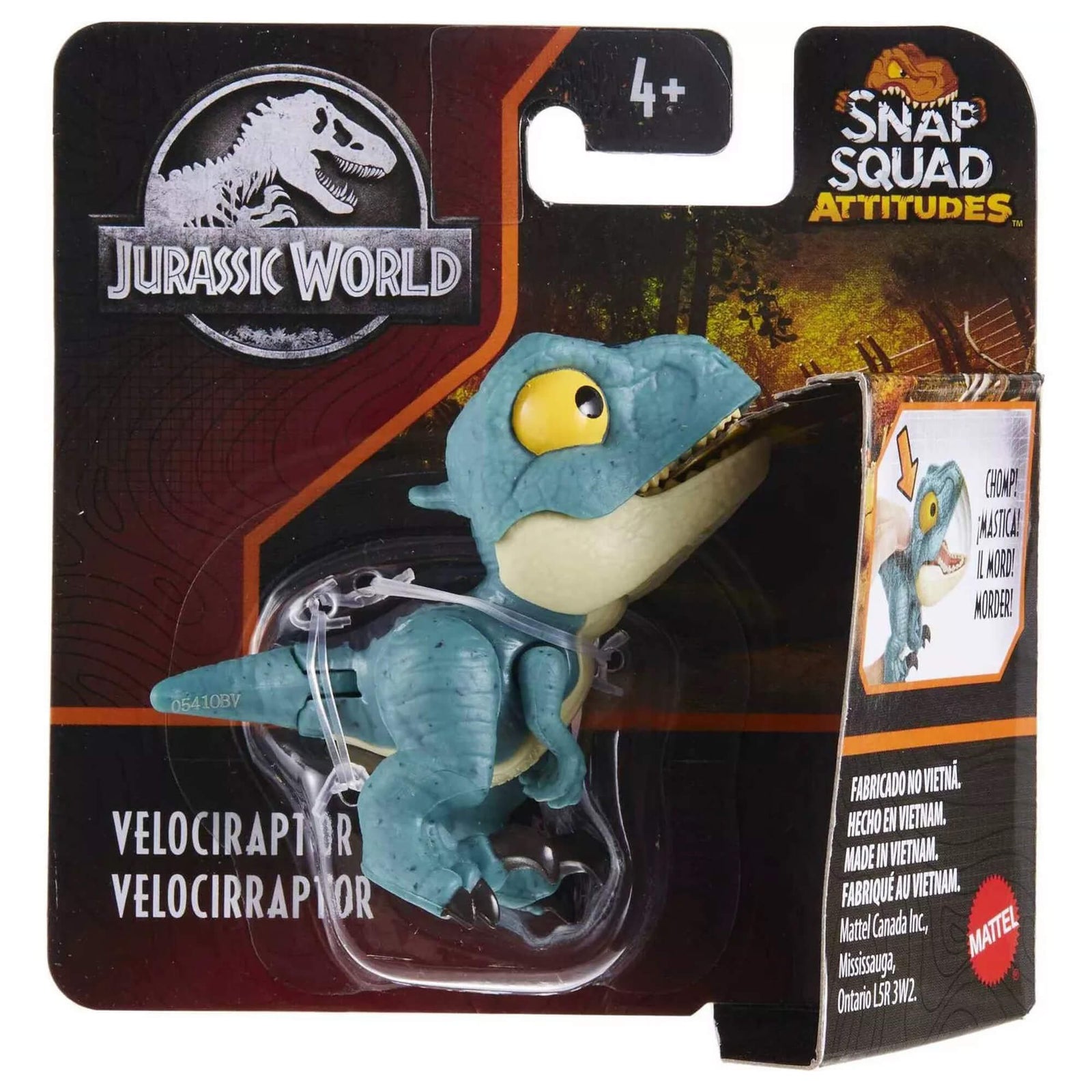 JURASSIC WORLD SNAP SQUAD ATTITUDES - VELOCIRAPTOR - Toyworld Frankston