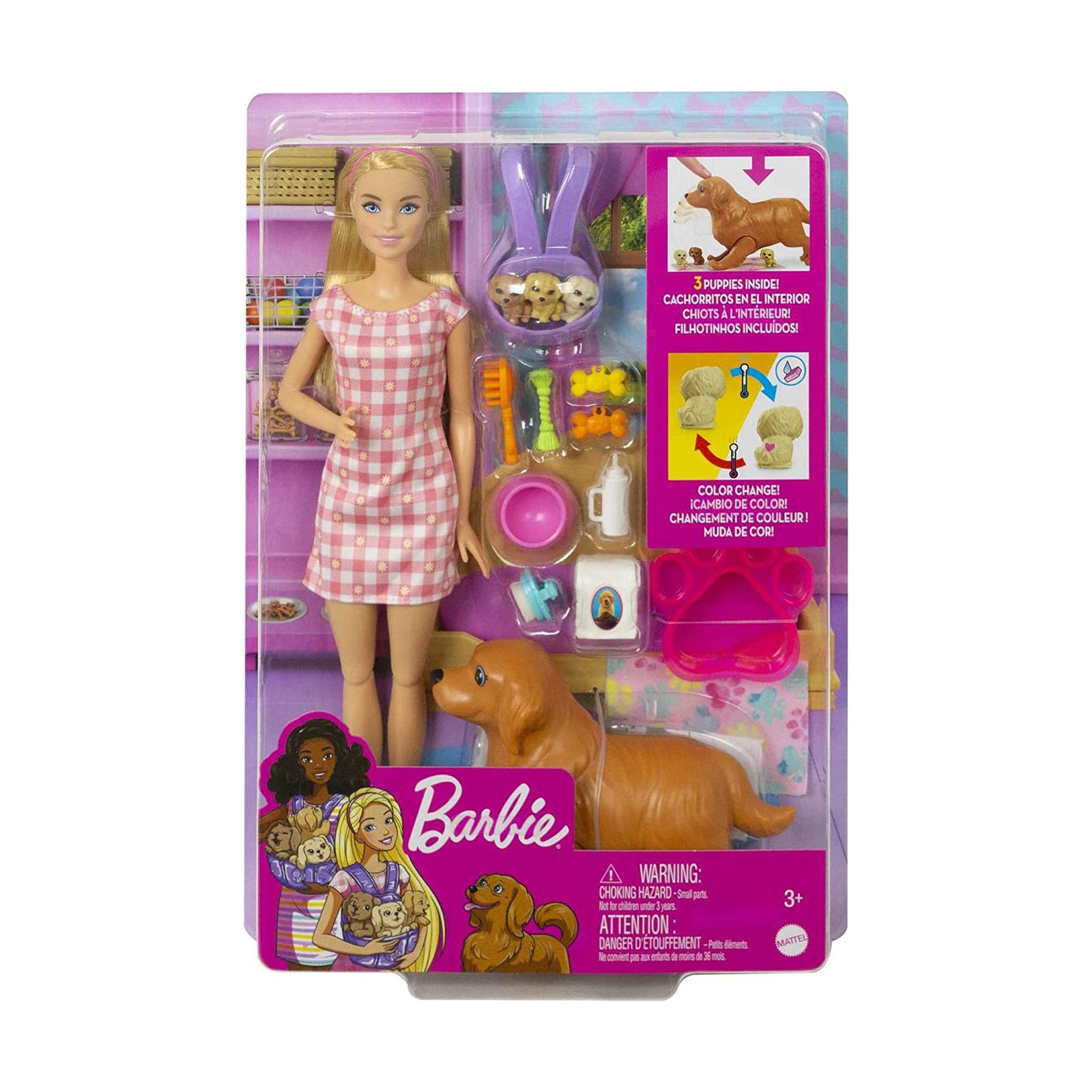 BARBIE DOLL AND PETS - BLONDE HAIR - Toyworld Frankston