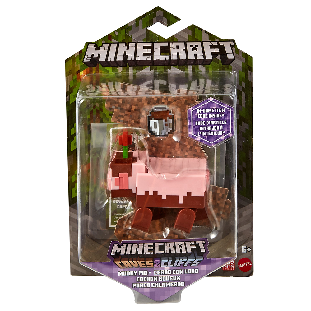 MINECRAFT FIGURE MUDDY PIG - Toyworld Frankston