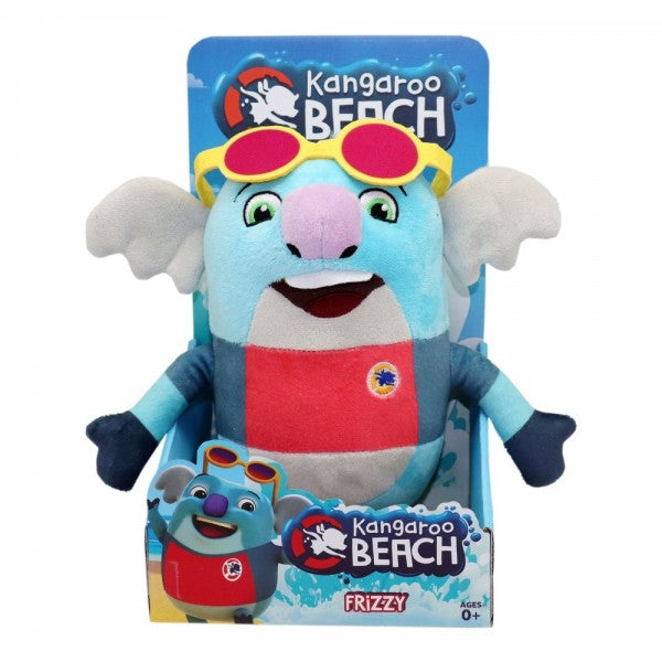 KANGAROO BEACH 12" PLUSH TOY - FRIZZY - Toyworld Frankston