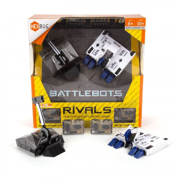 HEXBUGS BATTLEBOTS RIVALS 2 PK BLACKSMITH AND BITE FORCE - Toyworld Frankston
