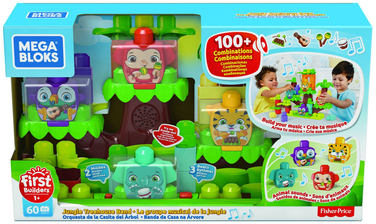 MEGA BLOKS JUNGLE TREEHOUSE BAND - Toyworld Frankston