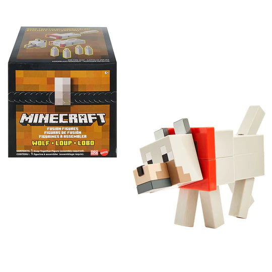 MINECRAFT FUSION FIGURES - WOLF - Toyworld Frankston