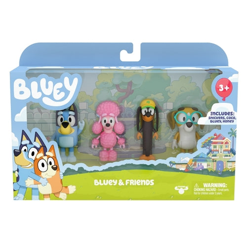 BLUEY 4 PACK - BLUEY AND FREINDS - Toyworld Frankston