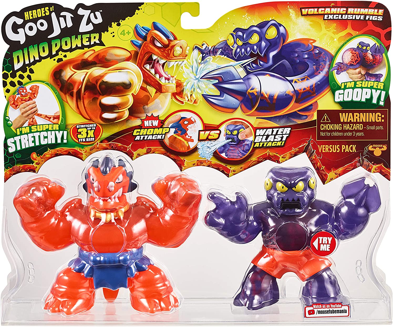 GOO JIT ZU DINO POWER VERSUS PK - VOLCANIC RUMBLE - Toyworld Frankston