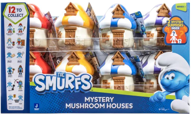 THE SMURFS MYSTERY MUSHROOM HOUSES - Toyworld Frankston
