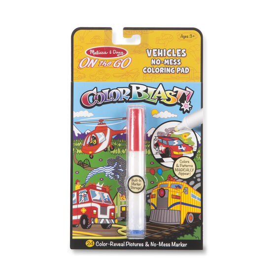 MELISSA & DOUG - ON THE GO - COLOR BLAST - VEHICLES | MELISSA AND DOUG | Toyworld Frankston