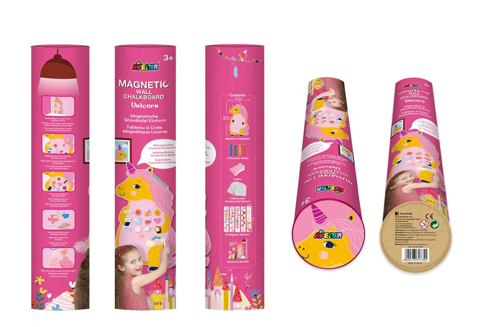 MAGNETIC WALL CHALKBOARD UNICORN - Toyworld Frankston