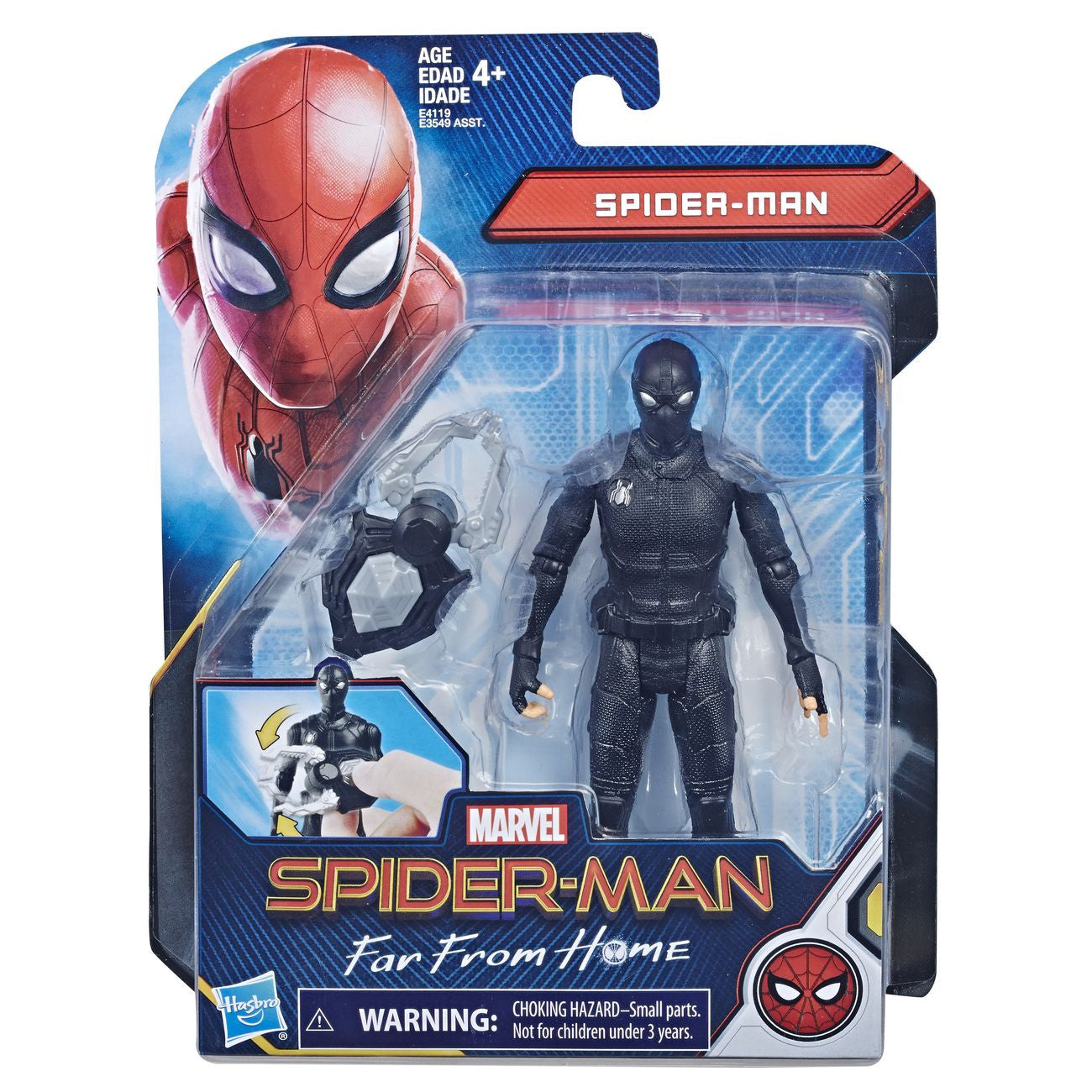 SPIDERMAN 6IN1 FIGURE ASSORTMENT SPIDERMAN BLACK - Toyworld Frankston