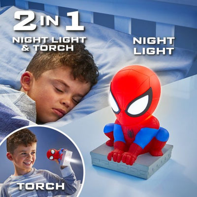 GO GLOW SPIDERMAN 2 IN 1 NIGHT AND TORCH - Toyworld Frankston