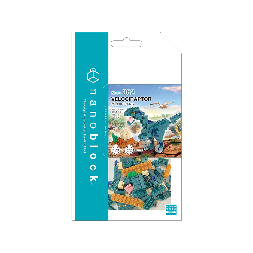 NANOBLOCK VELOCIRAPTOR 362 - Toyworld Frankston