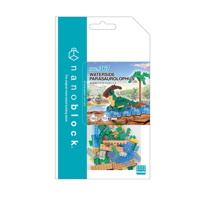 NANOBLOCK WATERSIDE PARASAUROLOPHUS 367 - Toyworld Frankston