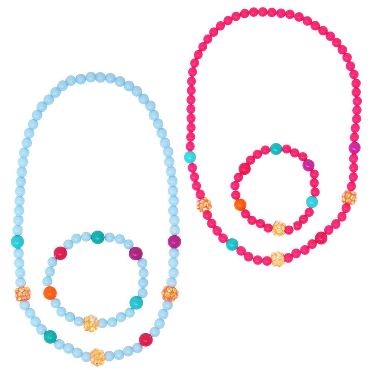 SPARKLING BEADS NECKLACE & BRACELET SET - Toyworld Frankston