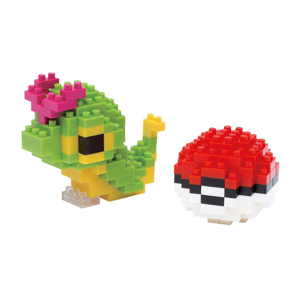 NANOBLOCK POKEMON - CATERPIE & POKE BALL 010 - Toyworld Frankston