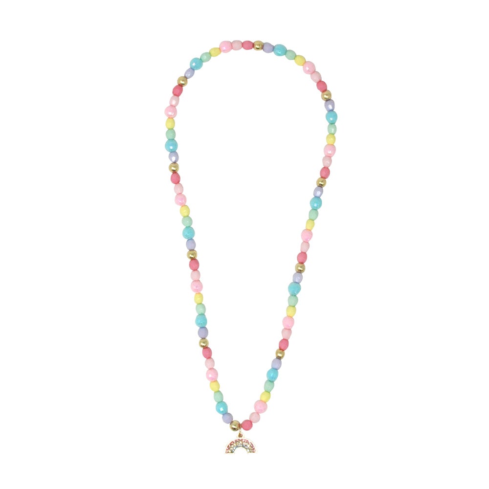 SMILE BE HAPPY RAINBOW NECKLACE - Toyworld Frankston
