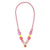 PINK POPPY - MY LOVELY PINK HEART CHARM STRECH BEADED NECKLACE - Toyworld Frankston