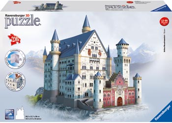 RAVENSBURGER NEUSCHWANSTEIN CASTLE 3D PUZZLE 216PC | RAVENSBURGER | Toyworld Frankston