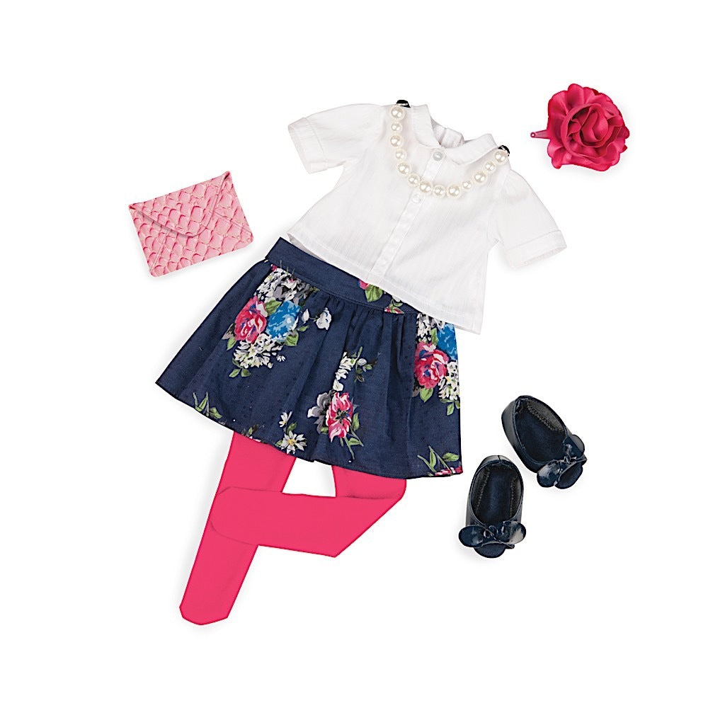 OUR GENERATION DELUXE STRIPE BLOUSE OUTFIT PARTY STARTER - Toyworld Frankston