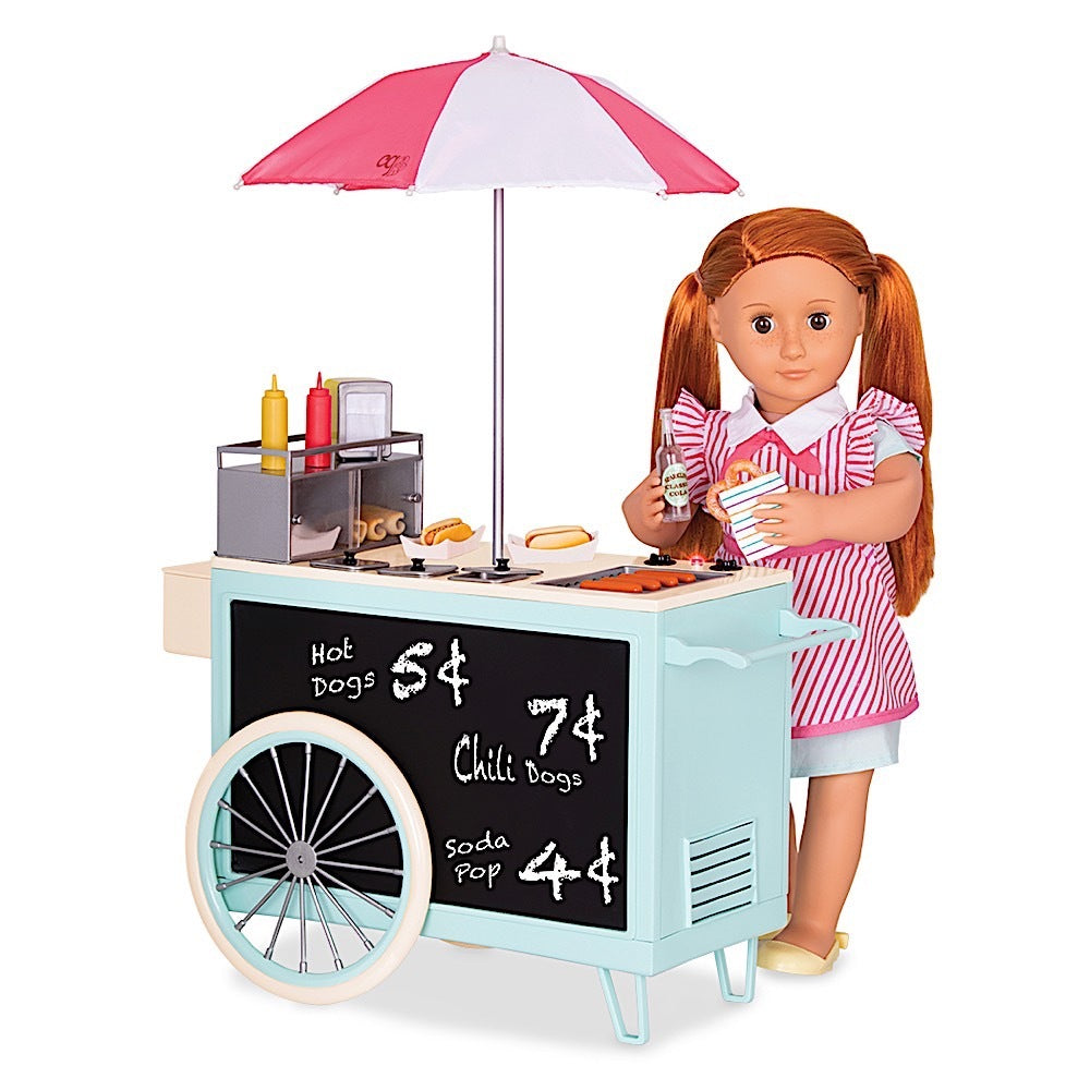 OUR GENERATION RETRO HOT DOG GENERATION CART RETRO HOT DOUR GENERATION CART | OUR GENERATION | Toyworld Frankston