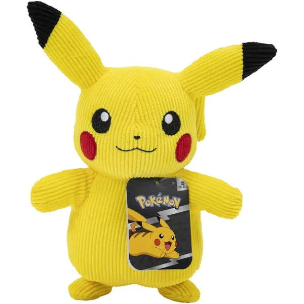 POKEMON 8 INCH PLUSH - CORDUROY - PIKACHU - Toyworld Frankston