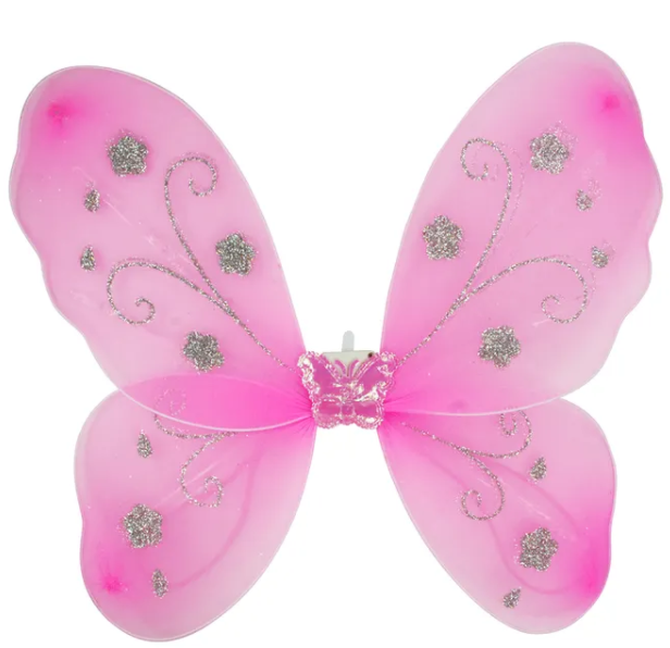 LIGHT UP BUTTERFLY WING PALE PINK - Toyworld Frankston