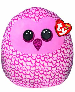 TY BEANIE SQUISH A BOOS 14 INCH PINKY OWL - Toyworld Frankston