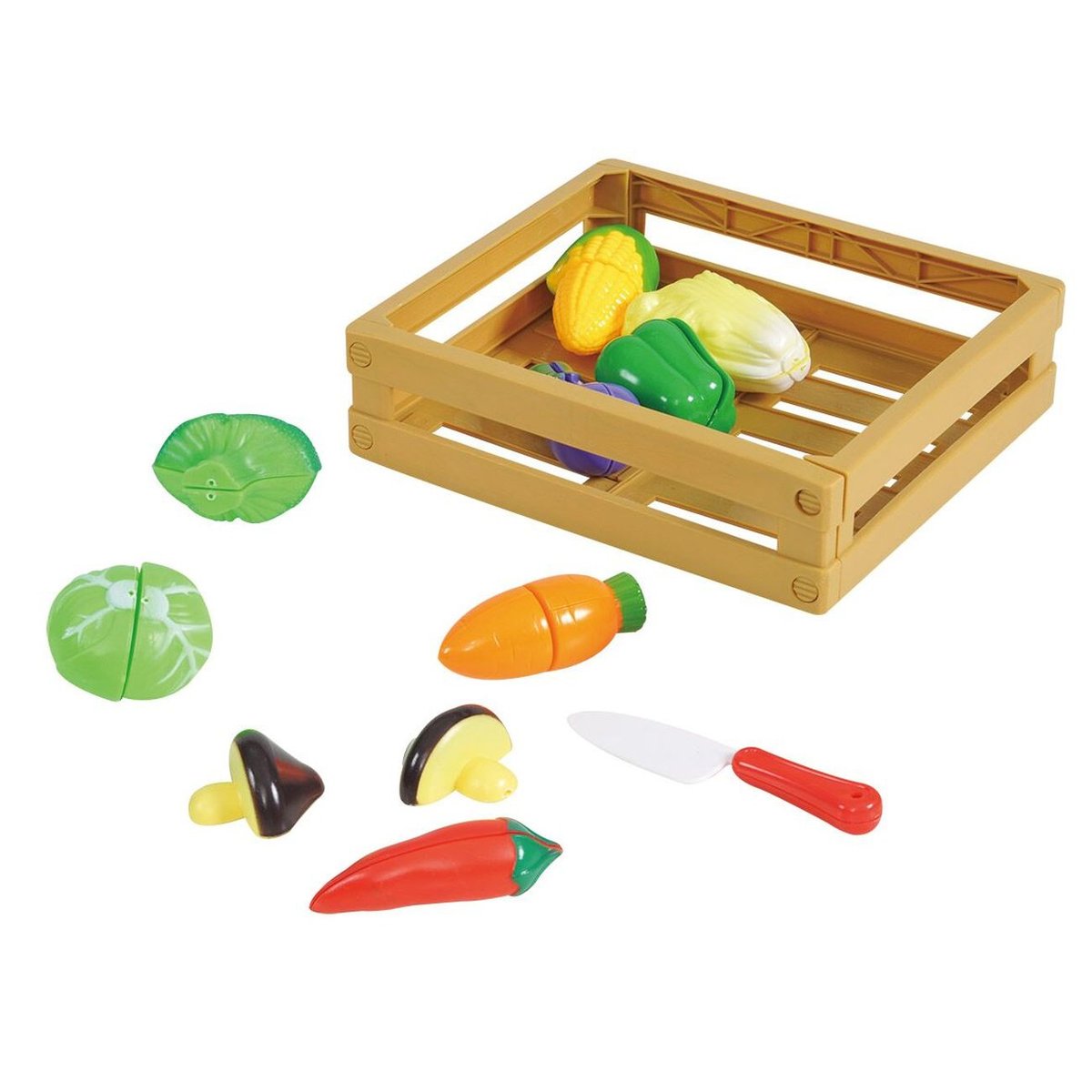 PLAYGO SLICE AND SHARE VEG 11PC - Toyworld Frankston