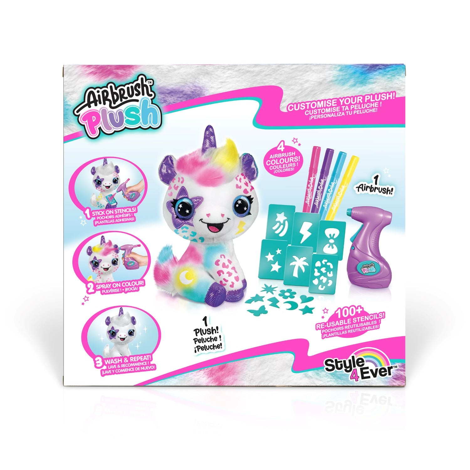 AIRBRUSH PLUSH UNICORN - Toyworld Frankston