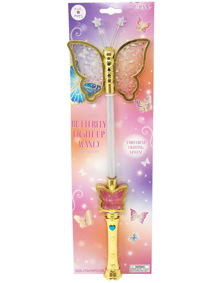 BUTTERFLY LIGHT UP WAND - Toyworld Frankston
