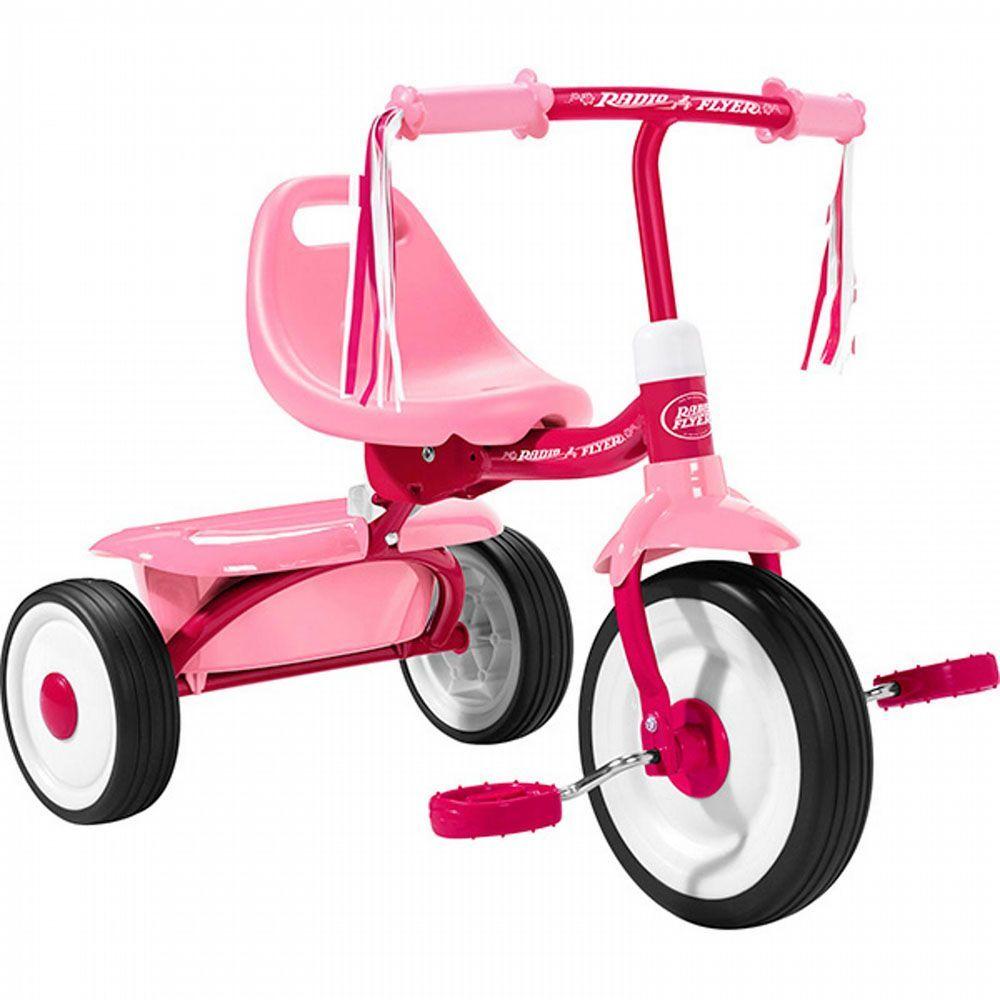 RADIO FLYER FOLD 2 GO TRIKE - PINK - Toyworld Frankston