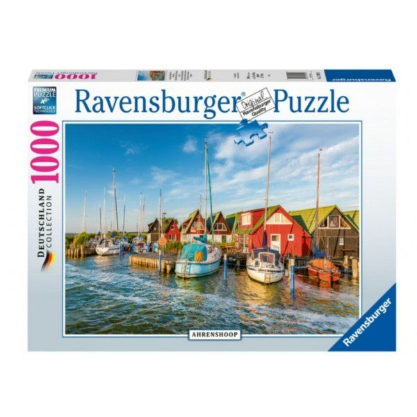 RAVENSBURGER - COLOURFUL HARBOURSIDE GERMANY 1000PCS - Toyworld Frankston